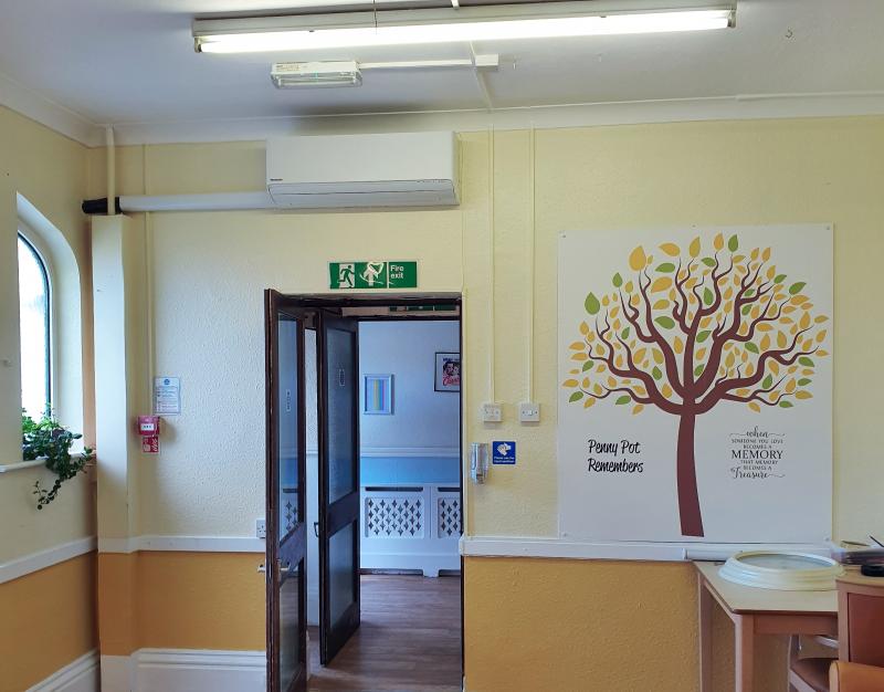 Panasonic Etherea wall mounted air conditioning unit inside care home