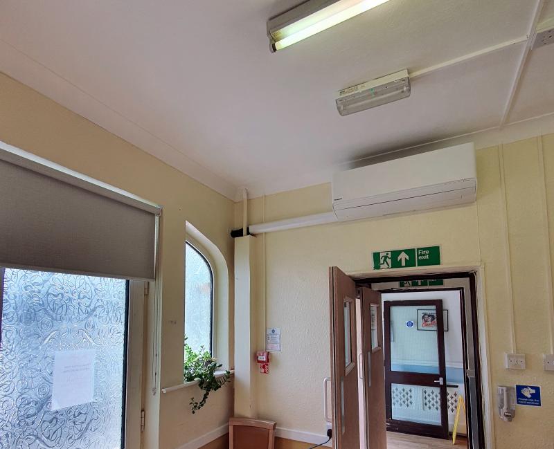 Panasonic Etherea wall mounted air conditioning unit inside care home